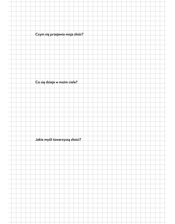 Zeszyt rozwojowy o złości